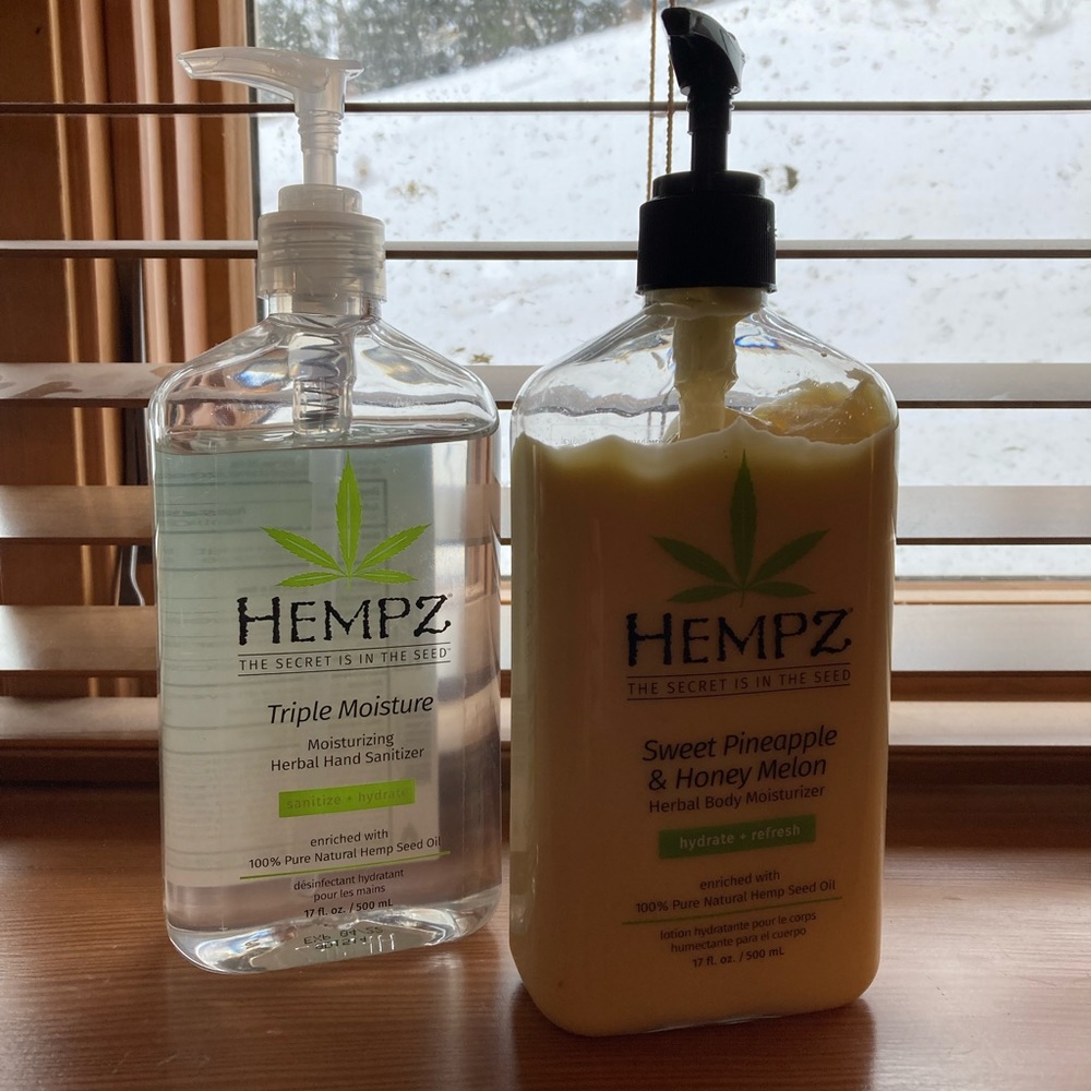 Hempz lotion and germex